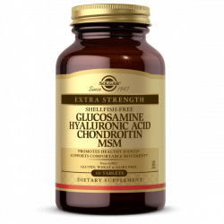 Solgar Extra Strength Glucosamine Hyaluronic Acid Chondroitin MSM - 60 tabl.