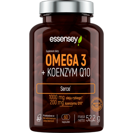 Essensey Omega 3 + Koenzym Q10 - 60 kaps.