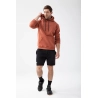 Trec Wear Brązowa bluza męska z kapturem Basic Hoodie 150 Brown