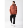 Trec Wear Brązowa bluza męska z kapturem Basic Hoodie 152 T Brown