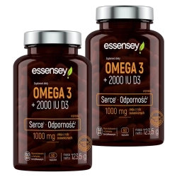 Essensey Omega 3 + 2000 IU D3 Serce i Odporność