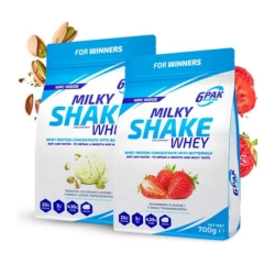 6PAK Nutrition Białko Milky Shake Whey - Zestaw dwóch smaków 2x700g