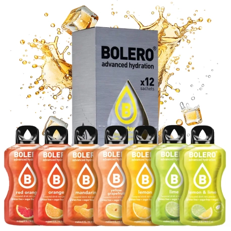 Bolero Drink Napój w proszku bez dodatku cukru - smaki cytrusowe 12x 3g