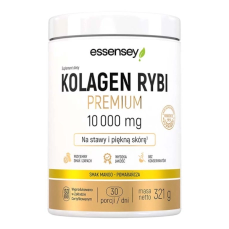 Essensey Kolagen Rybi Premium [mango-pomarańcza] 10000mg - 321g