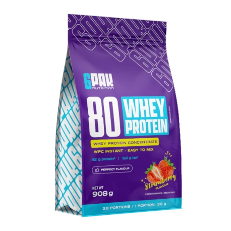 6PAK Nutrition 80 Whey Protein - 908g