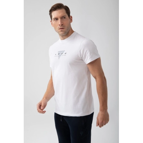 Biały T-shirt męski TW BASIC TSHIRT 180 M WHITE